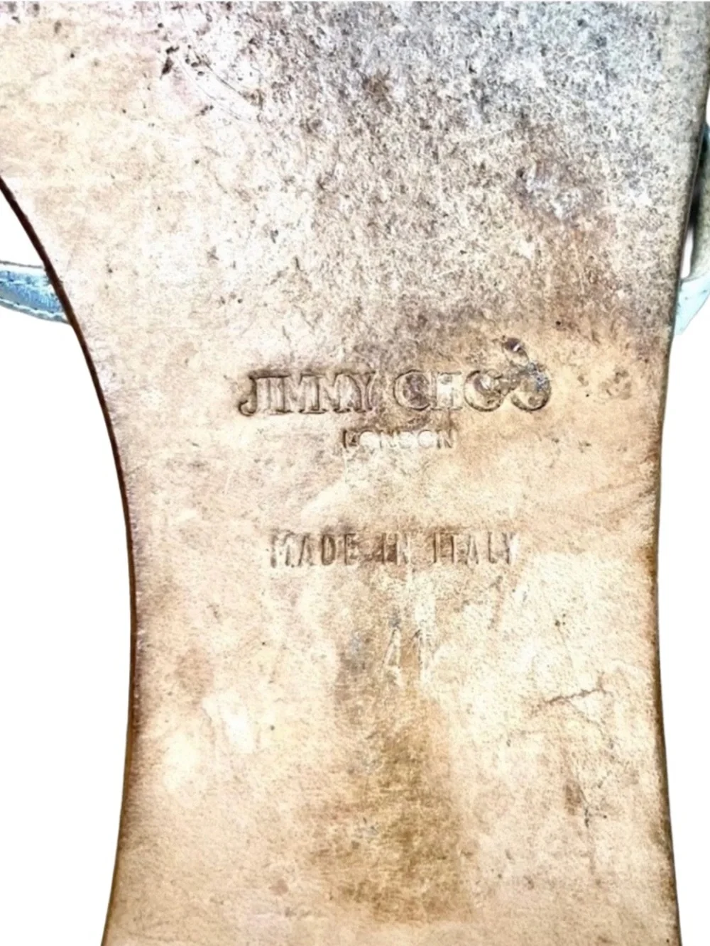 Jimmy Choo Rocco Silver Metallic Flat Slide Sandals EU 41 - Picture 9 of 10